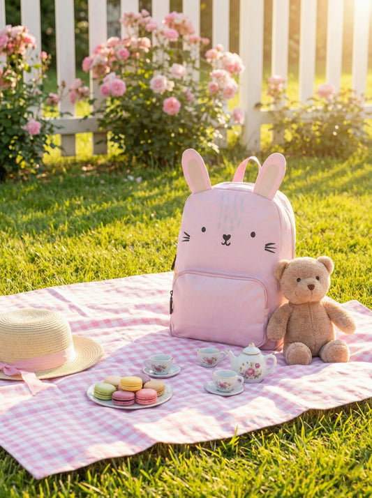 Детска раница Зайче Wonder Bunny розова за момиче на пикник