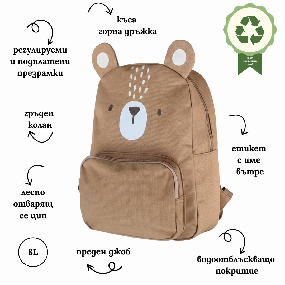 Детска раница Wonder Bear – Уютният пазител